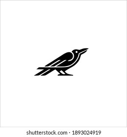 Raven Symbol Logo. Vector Illustration.