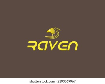 raven symbol logo vector image