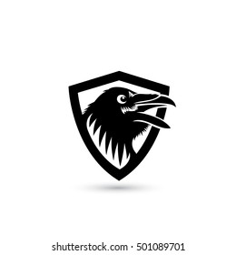Raven symbol - vector illustration