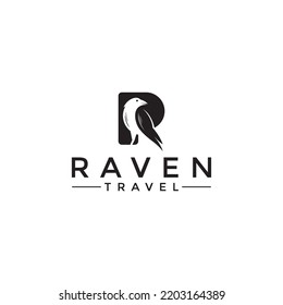 Raven Travel Logo Design Template