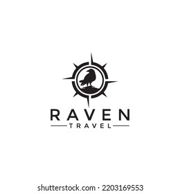 Raven Travel Logo Design Template