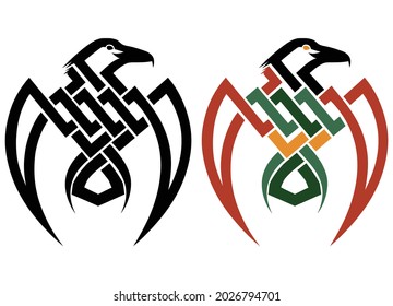 Raven Tribal Tattoo sketch tribal raven tattoo. vector of crows. drawing patterns