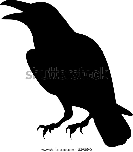 Raven Vector Stock Vector (Royalty Free) 18398590