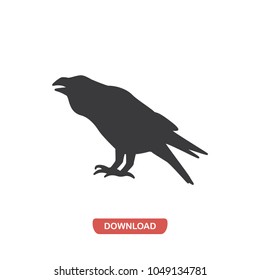 Raven vector icon 
