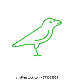 Raven web line icon.