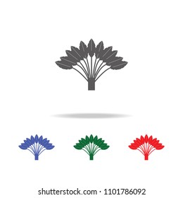 Ravenala tree icon. Elements of trees in multi colored icons. Premium quality graphic design icon. Simple icon for websites, web design, mobile app, info graphics on white background