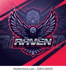 Ravens sport mascot logo design