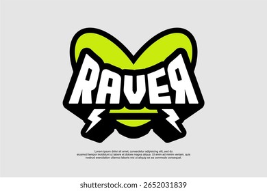 raver streetwear apparel fashion vector for printing