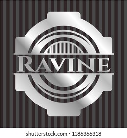 Ravine silver shiny badge