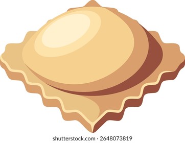 Ravioli aus Teig, Vektorgrafik