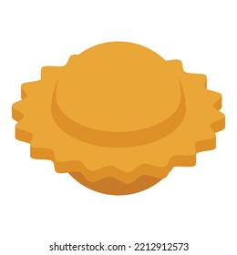 Ravioli form icon isometric vector. Cuisine food. Meat italy