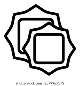 Ravioli icon. Outline Ravioli vector icon for web design isolated on white background