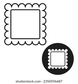 Ravioli line icon. Vector illustration. EPS 10.