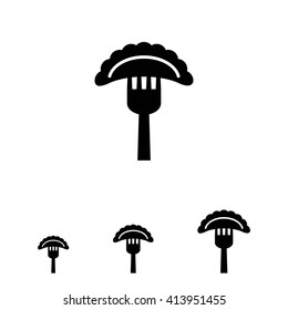 Ravioli on fork icon