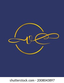 A ravishing script font type V logo template, Vector logo for business and company identity 