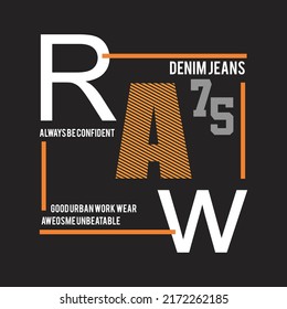 raw 75 design cartoon vector illustration for print