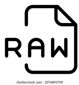 RAW Audio file format for storing uncompressed audio in raw form