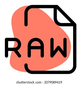 RAW Audio file format for storing uncompressed audio in raw form