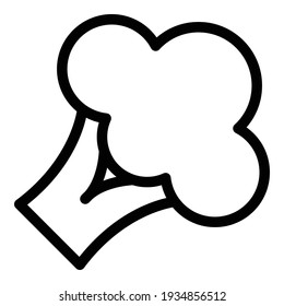 Raw broccoli icon. Outline raw broccoli vector icon for web design isolated on white background