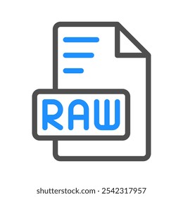 Raw colored outline icons for modern document formats, suitable for websites, UI and mobile apps.