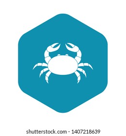 Raw crab icon. Simple illustration of raw crab vector icon for web