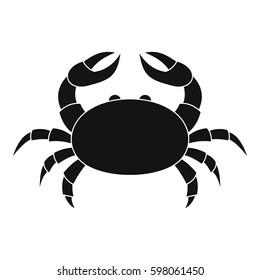Raw crab icon. Simple illustration of raw crab vector icon for web