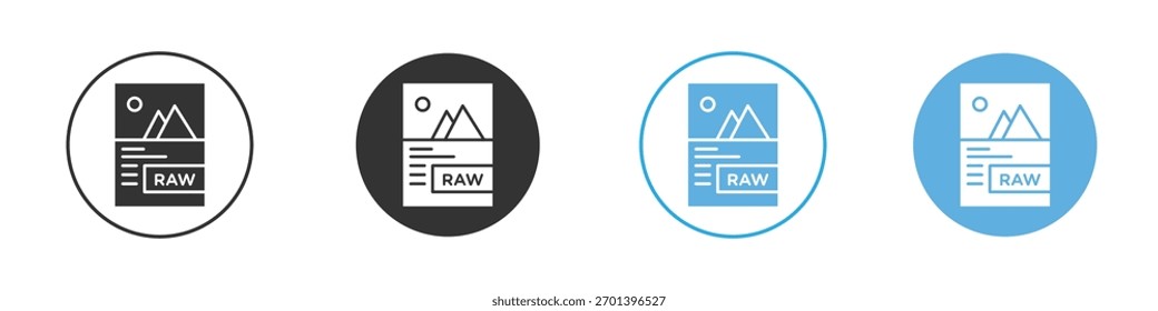 Raw data icon. Graphic icon design template