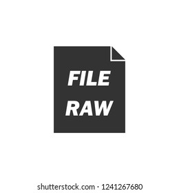 Raw. Icon Flat