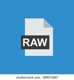 RAW icon vector