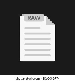RAW image file type icon