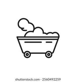 Raw material icon Black and white logo