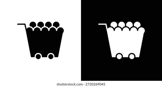 Ícone de matéria-prima. Ícone de design simples em preto e branco