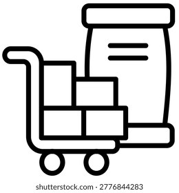 Raw Material Icon Element For Design