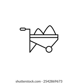 Icono de materia prima. Iconos rellenos y de trazo de línea