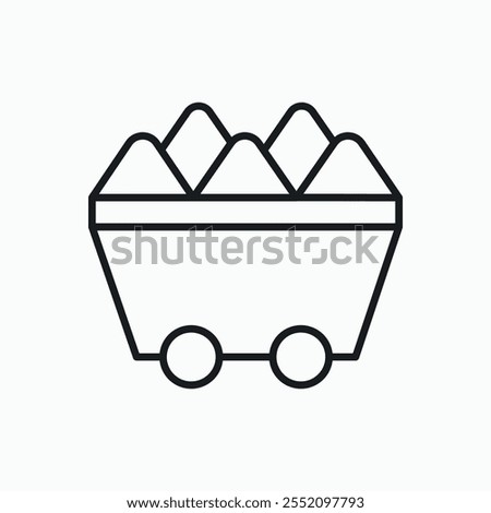 Raw material icon. line style vector icon.