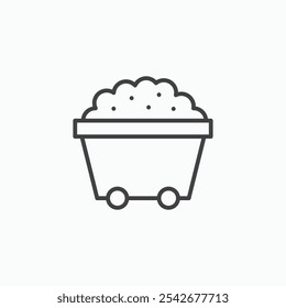 Conjunto de iconos de materia prima en color negro