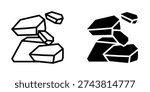 Raw materials icon, element icon for design branding, print, and digital media