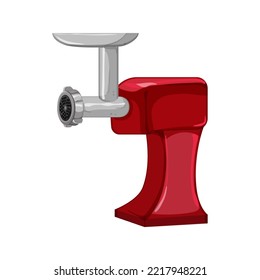 raw meat grinder cartoon. raw meat grinder sign. isolated symbol vector illustration
