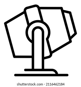 Raw mixer icon outline vector. Concrete cement. Mix tool