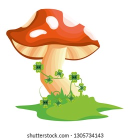 raw mushroom cartoon
