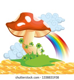 raw mushroom cartoon