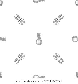 Raw peanut pattern seamless vector repeat geometric for any web design