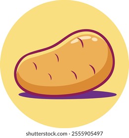 Raw potatoes Vector Illustration – Fresh Vegetable