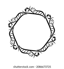 raw shapes or templates for circular logos with very unique motifs and shapes