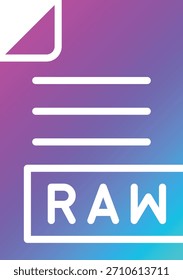 RAW-Vektorsymbol-Entwurfsgrafik