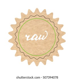 Raw, vector sign, hand-drawn illustration.