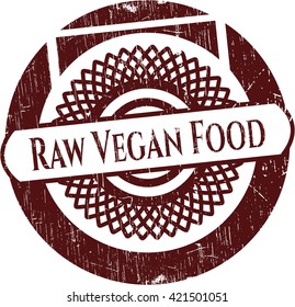 Raw Vegan Food rubber stamp