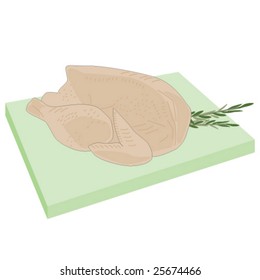 raw whole chicken