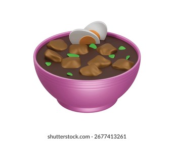  rawon icon 3d illustration render