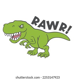 Rawr! Trex Dinosaur.Valentine's Day Dinosaur -T-Shirt design, Vector Graphic, Typographic Poster Design.